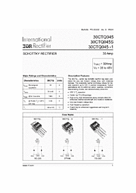 DataSheet 30CTQ045 pdf